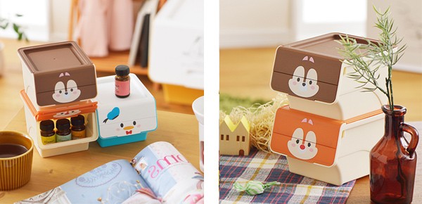Disney 小物入れ 幅11×奥行13×高さ9cm ツムツム クワトロ チップ Disney 小物入れ 幅11×奥行13×高さ9cm ツムツム クワトロ チップ