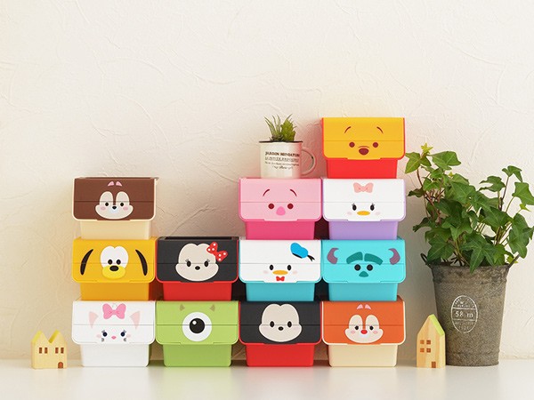 ディズニー 入れ物 Disney（ディズニー） 小物入れ 幅11×奥行13×高さ9cm ツムツム