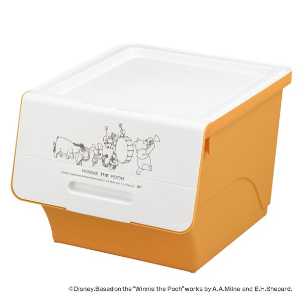 収納ボックス フロック フタ付き くまのプーさん Cタイプ （ 収納