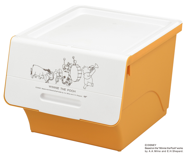 収納ボックス フロック フタ付き くまのプーさん Cタイプ （ 収納
