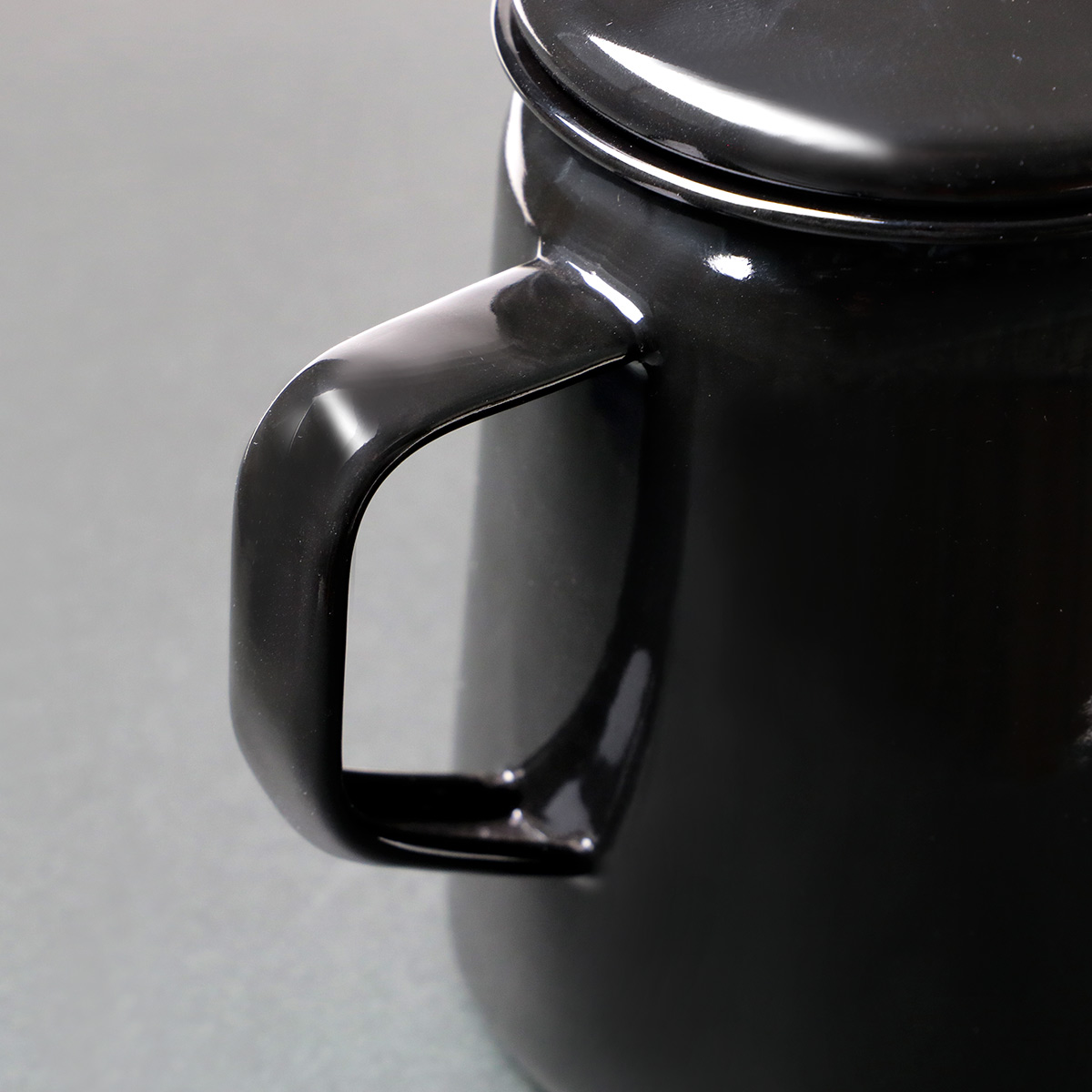 CS BLACK LABEL ケットル ホーロー 750ml キャプテンスタッグ ブラック