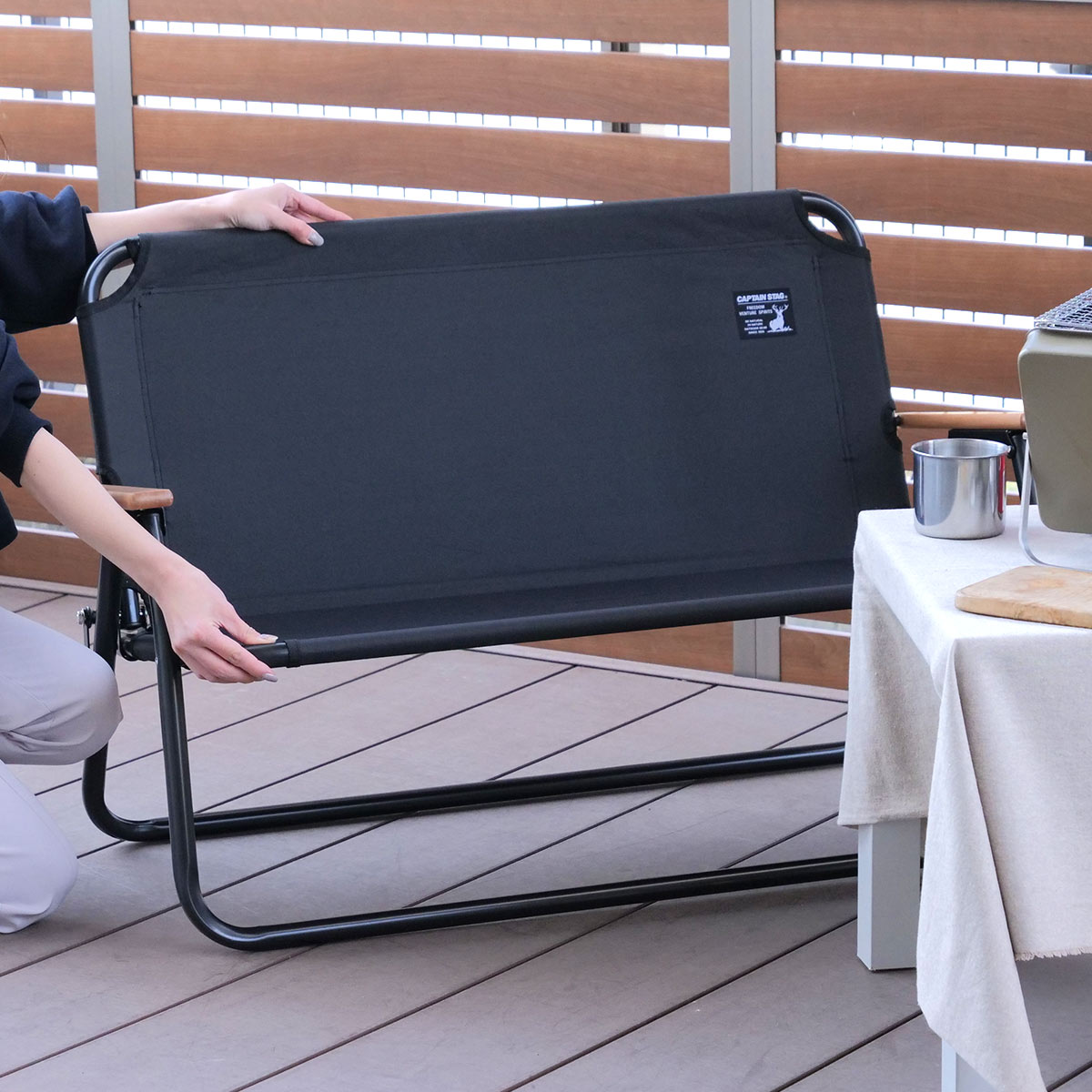 CAPTAIN STAG（キャプテンスタッグ） アウトドアチェア 折りたたみ