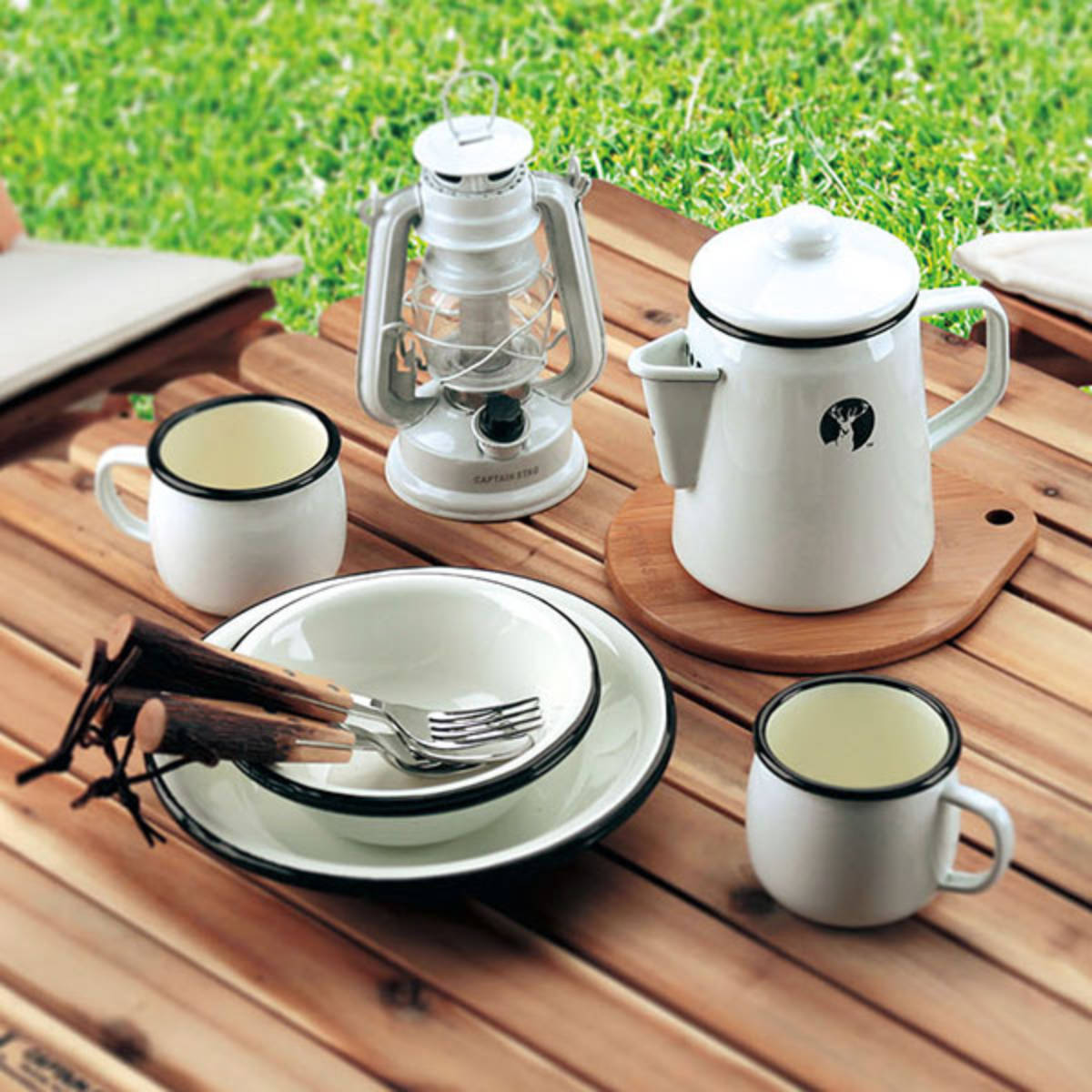 CAPTAIN STAG（キャプテンスタッグ） アウトドア食器 ホーロー