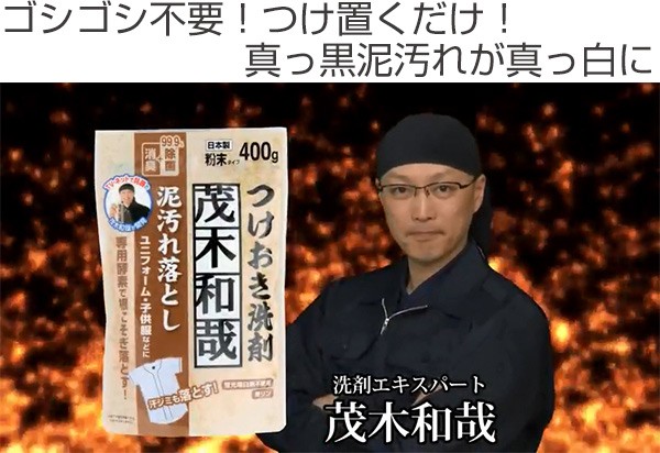 洗剤 茂木和哉 泥汚れ落とし つけおき洗剤 粉末 400g （ 洗濯 用 洗剤 泥落とし つけ置き 泥汚れ 専用 ） : 290785 :  リビングート ヤフー店 - 通販 - Yahoo!ショッピング