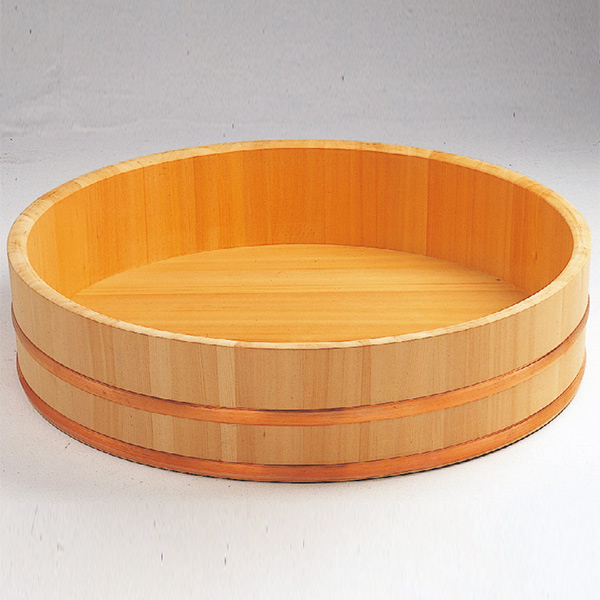 寿司桶 木製 尺5寸 飯切 飯台 桶 業務用 （ 半切り 鮨 寿司 すし おけ