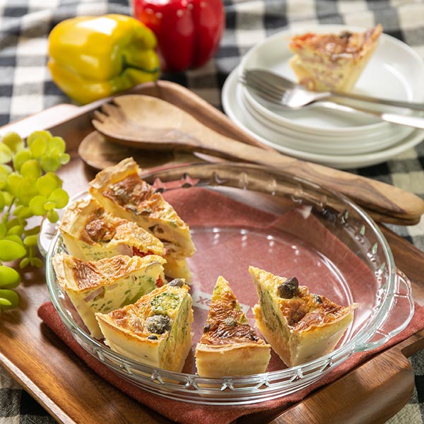 PYREX（パイレックス） グラタン皿 大皿 23cm 丸 耐熱ガラス オーブン