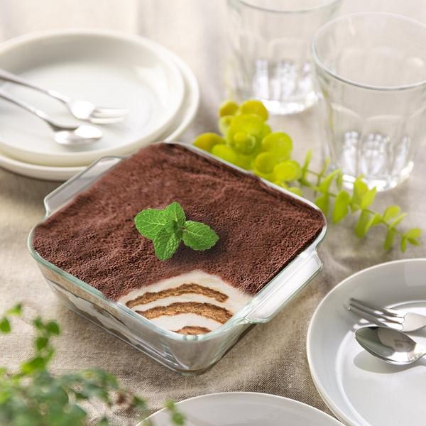 PYREX（パイレックス） グラタン皿 一人用 14cm Pyrex スクエア 耐熱