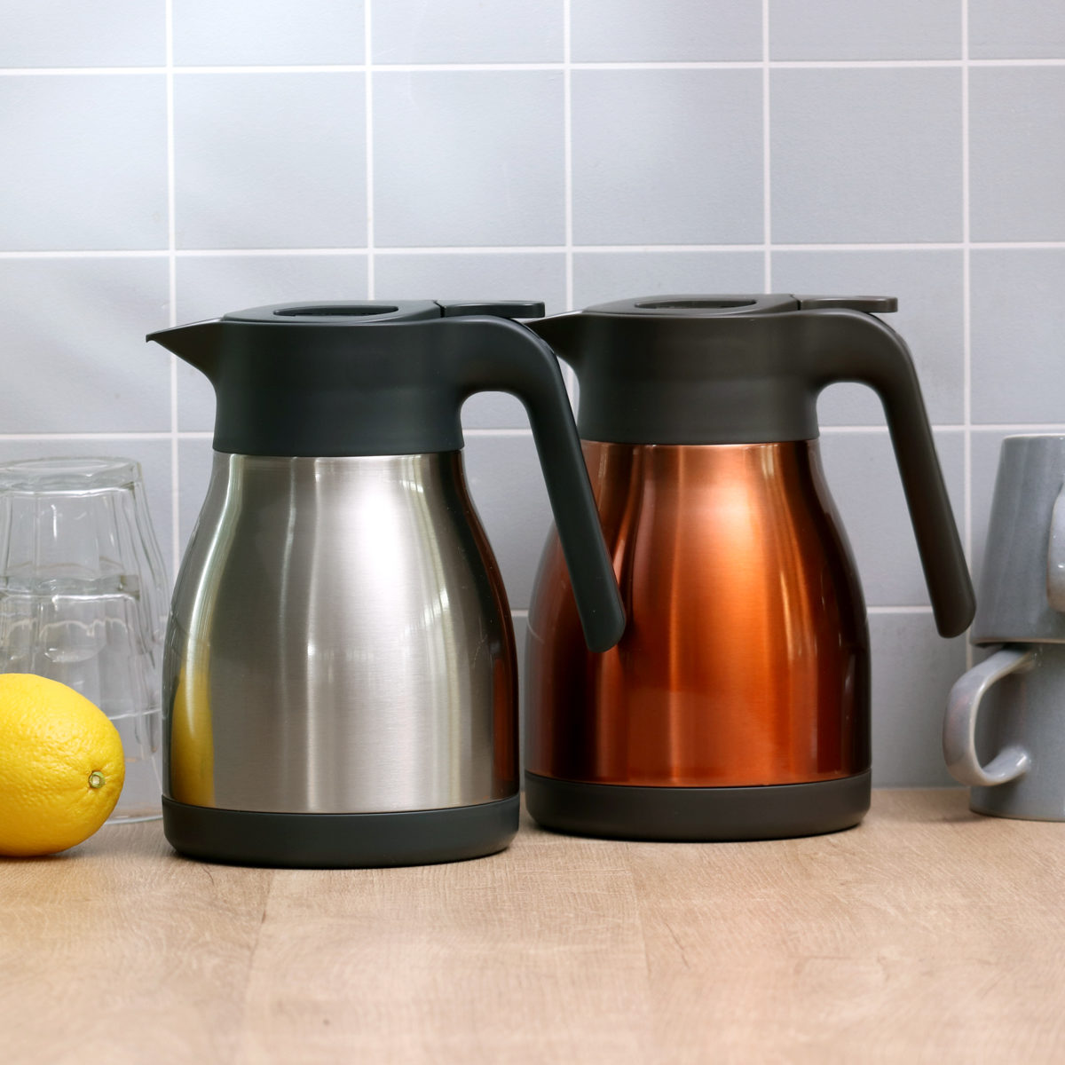 パール金属 ステンレスポット 1L 卓上ポット ステンレス製 サテン