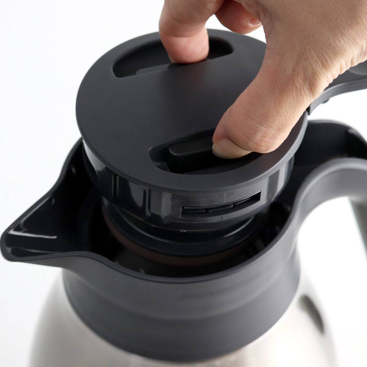 パール金属 ステンレスポット 1L 卓上ポット ステンレス製 サテン