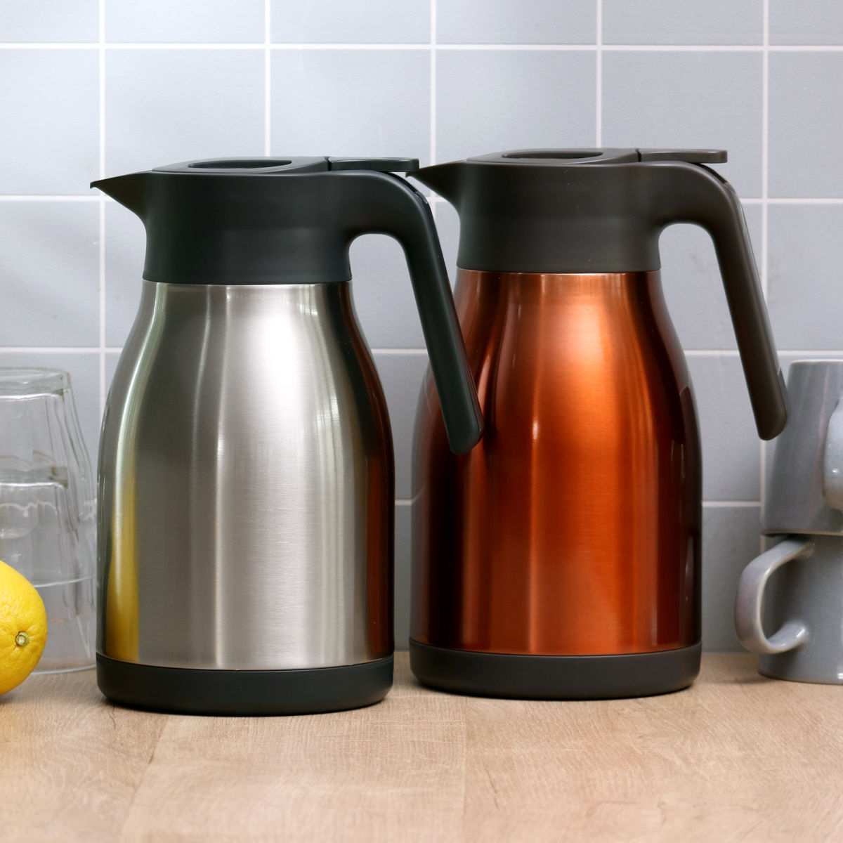 パール金属 ステンレスポット 1.5L 卓上ポット ステンレス製 サテン