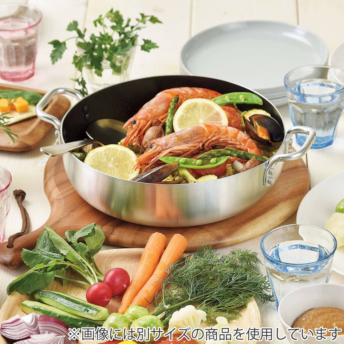 パール金属 両手鍋 24cm IH対応 オーブンにも使える卓上鍋 （ ガス火