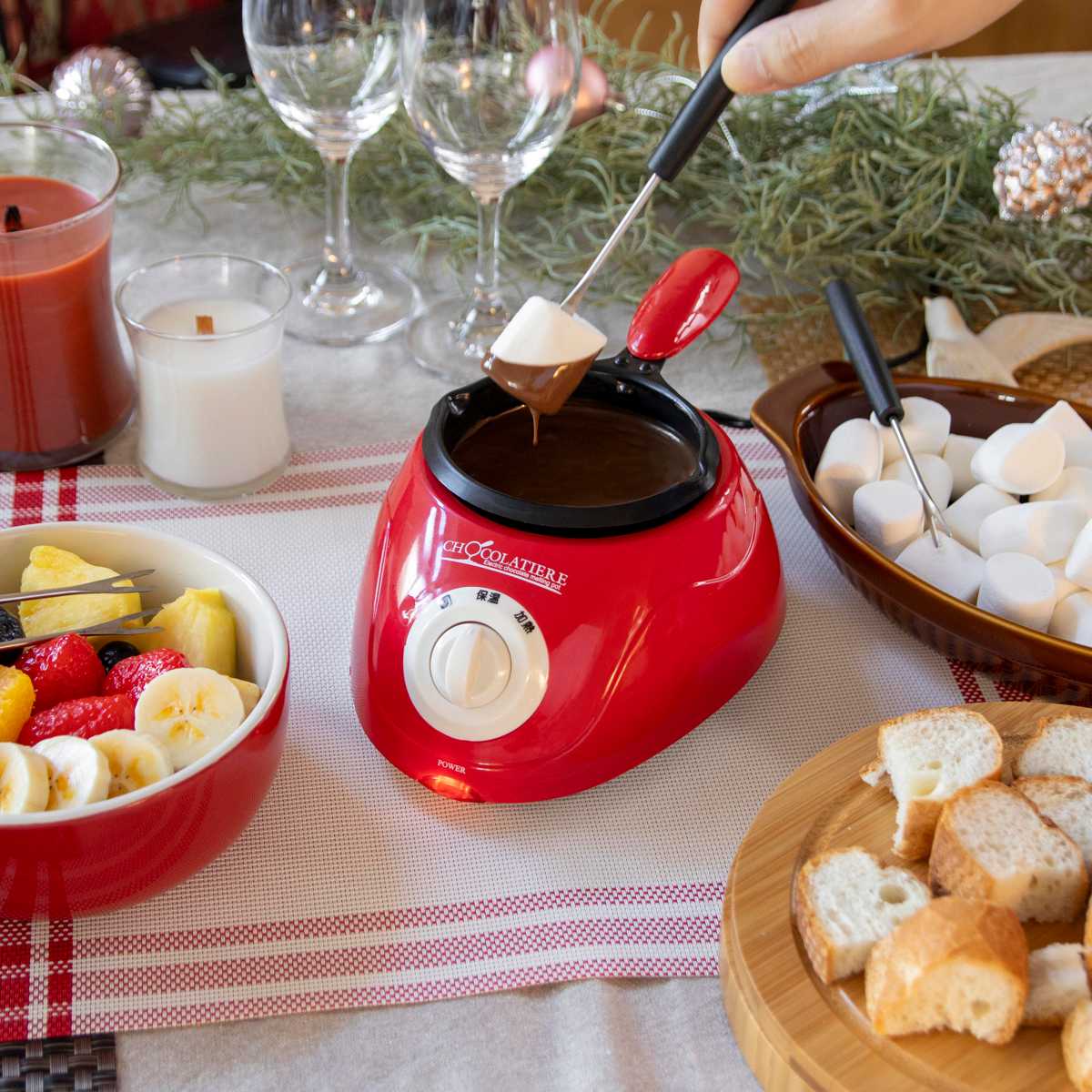 パール金属 チョコレートフォンデュ 電気 フォンデュ鍋 フッ素加工