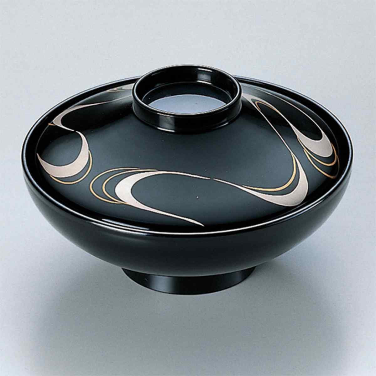 吸物椀　蓋付絵柄富士山10客 吸い物椀 吸物椀 蓋付き 吸物碗 木製 日本製 漆塗り 沈金 高級 お椀