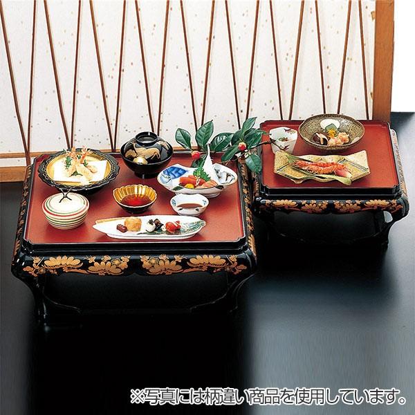 福井クラフト 殿様膳 本膳 片面タイプ 高足 朱天金 お膳 業務用