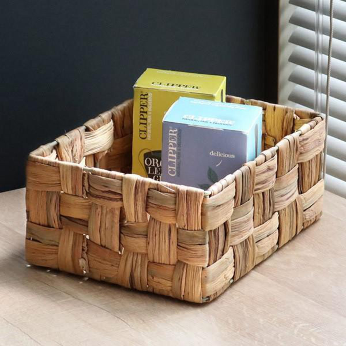 ちどり産業 収納ボックス バスケット 約 幅18×奥行26×高11cm かご