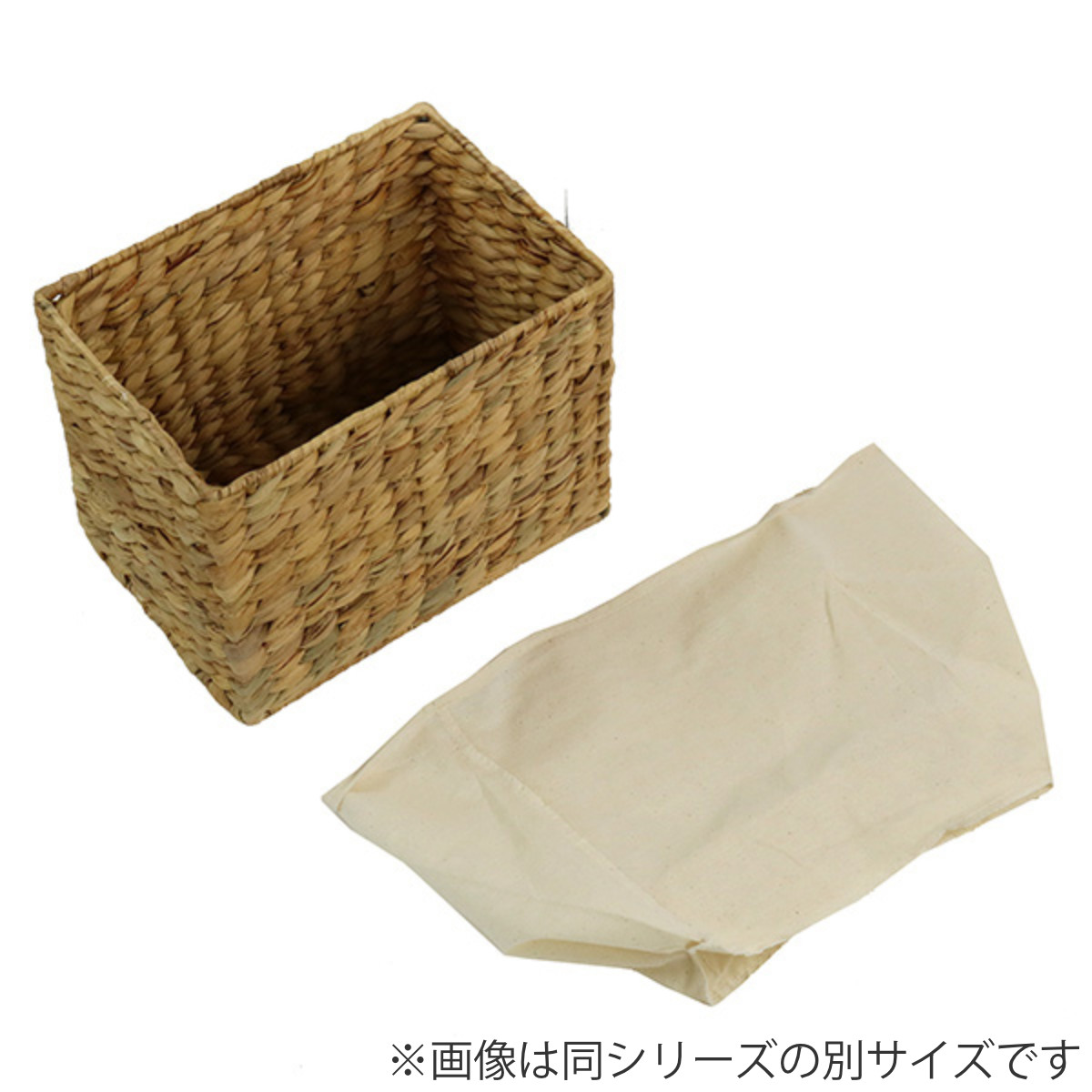 ちどり産業 収納ボックス バスケット 内布 約 幅36×奥行26×高さ20cm