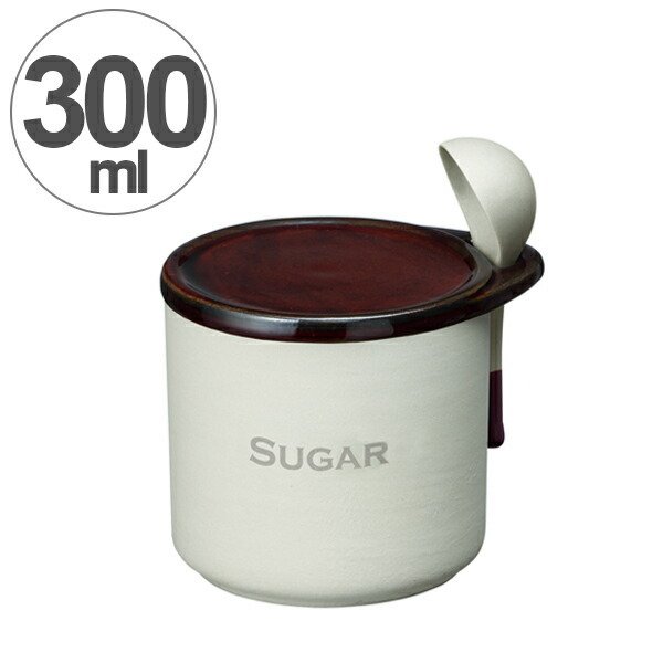 保存容器 ソルト＆シュガーポットセット 300ml 陶器製 スプーン