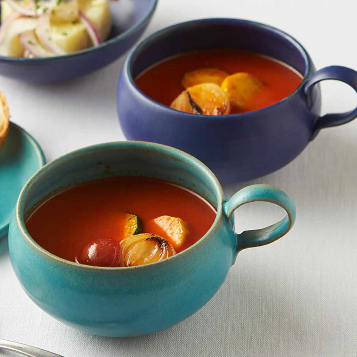スープカップ 390ml Blueシリーズ 陶器 食器 笠間焼 日本製 （ スープ