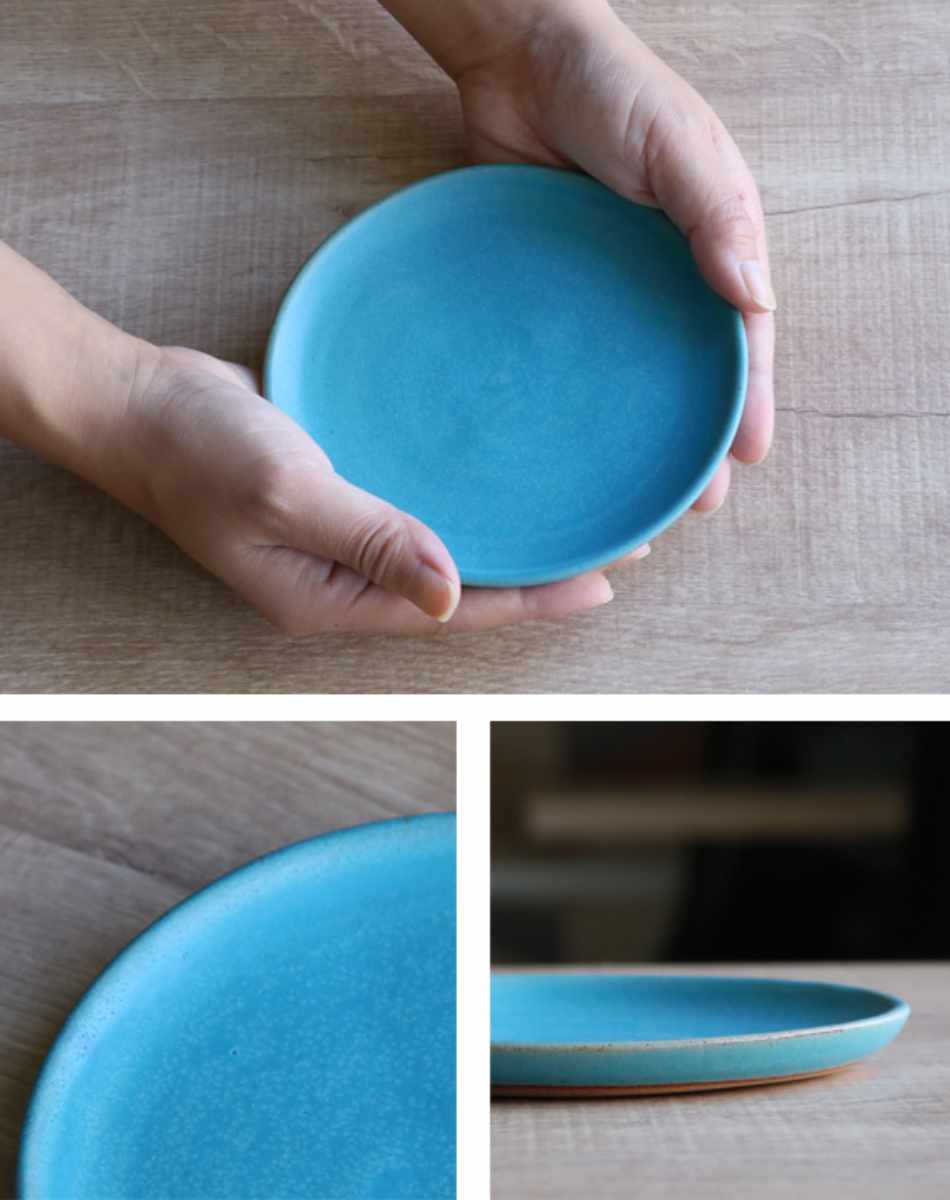 プレート 14cm Blueシリーズ 陶器 食器 笠間焼 日本製 （ ケーキ