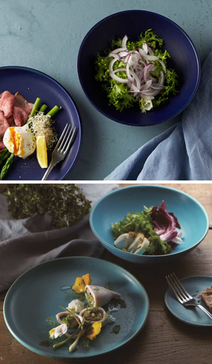 ボウル 21cm Blueシリーズ 陶器 食器 笠間焼 日本製 （ お皿 皿 カレー