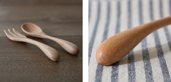 スプーン 木 長さ17cm L knob 木製 カトラリー 食器 （ 木製スプーン