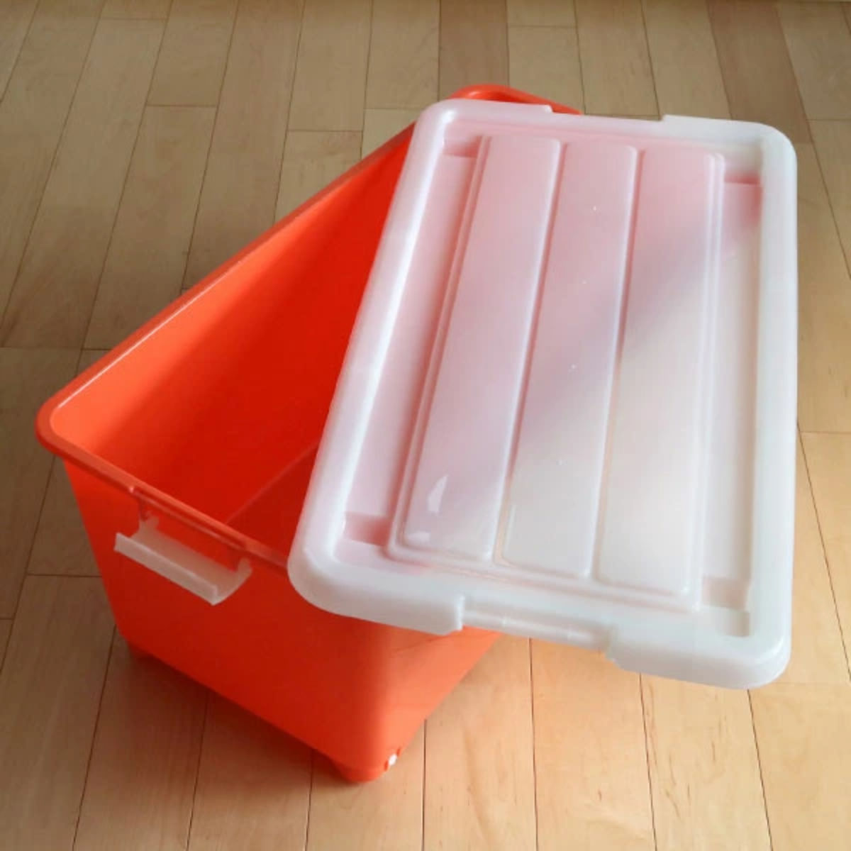 JEJアステージ 収納ボックス ふた付き 同色2個セット 約 幅40×奥行74