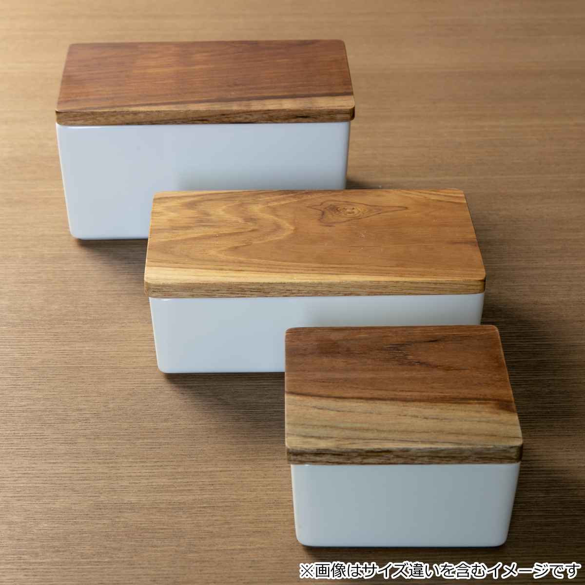LOLO（ロロ） バターケース 白磁製 木蓋付き SALIU （ サリュウ バター