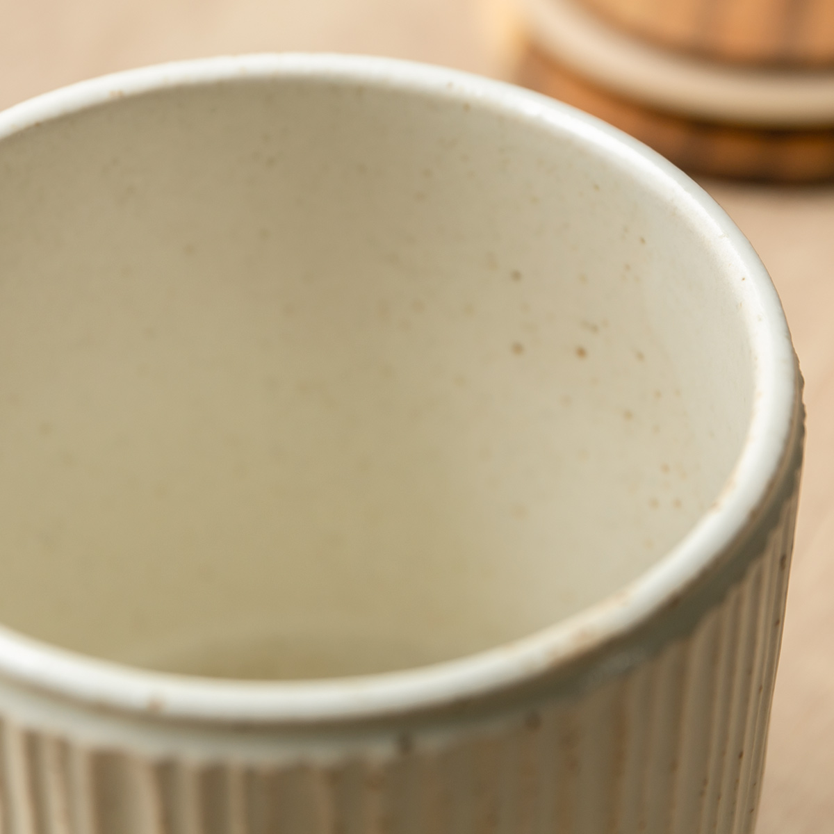LOLO（ロロ） 保存容器 420ml 陶器 丸型 木蓋付き SALIU （ サリュウ