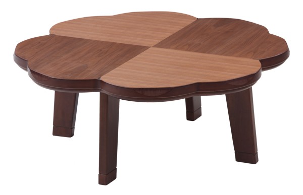 木製座卓 濃い茶色 装飾脚 家具調こたつ＊期間限定 木製座卓 濃い茶色 装飾脚 家具調こたつ＊期間限定