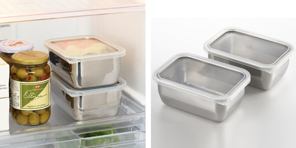 ヨシカワ 保存容器 郷技 ステンレス保存容器 800ml 2個組