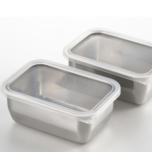 ヨシカワ 保存容器 郷技 ステンレス保存容器 800ml 2個組