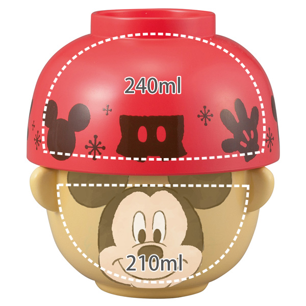 Disney（ディズニー） 汁椀 茶碗 セット ミニ ミッキーマウス クレヨン