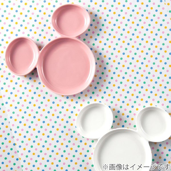 Disney（ディズニー） プレート 20cm ミッキーマウス 磁器 （ 食洗機
