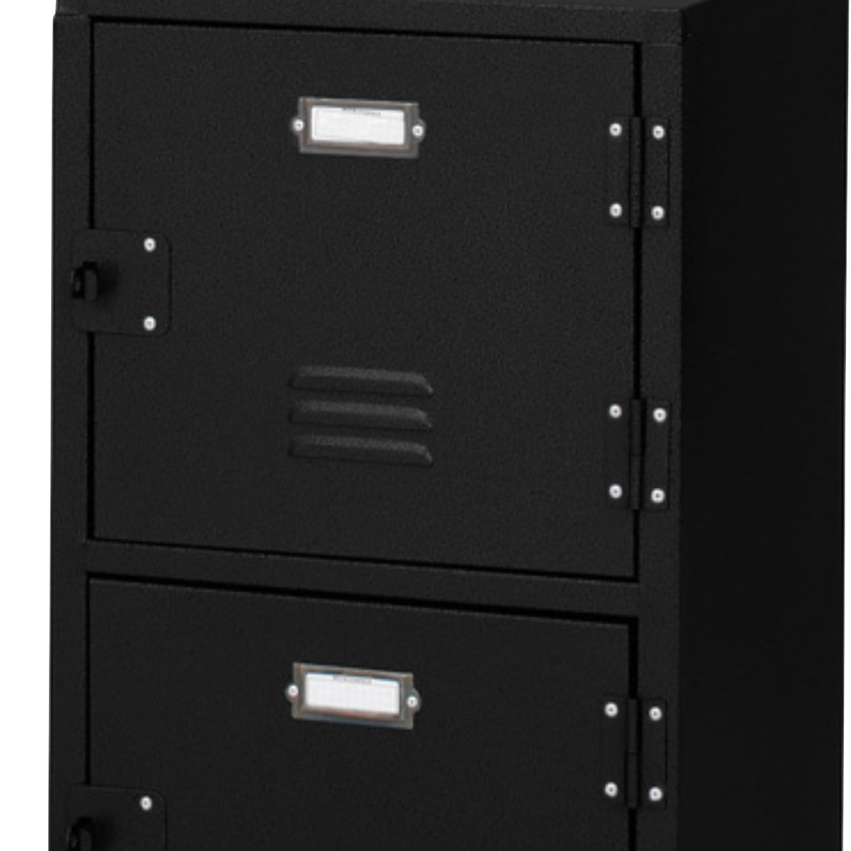 スチールラック 幅75cm 2段 扉付 ロッカー風 キャスター付 RALD