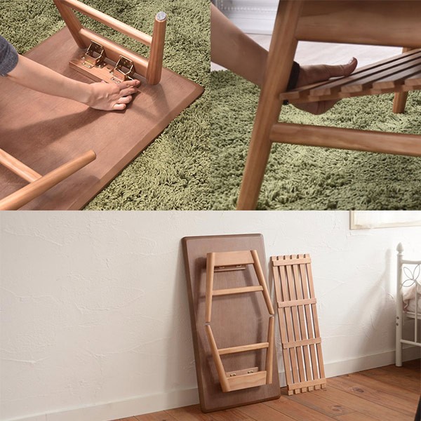 ローテーブル 座卓 突板寄木 YOGEAR 幅88cm オーバル （ テーブル