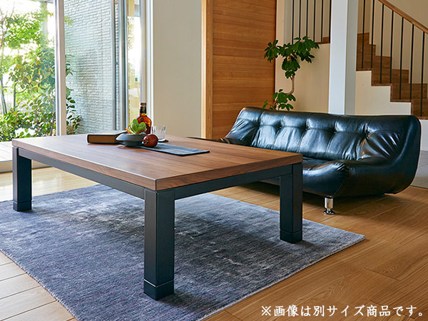 家具調こたつ リビングコタツ ウォールナット ジェスタ 幅105cm （ コタツ 炬燵 ローテーブル デスク こたつテーブル ）の画像