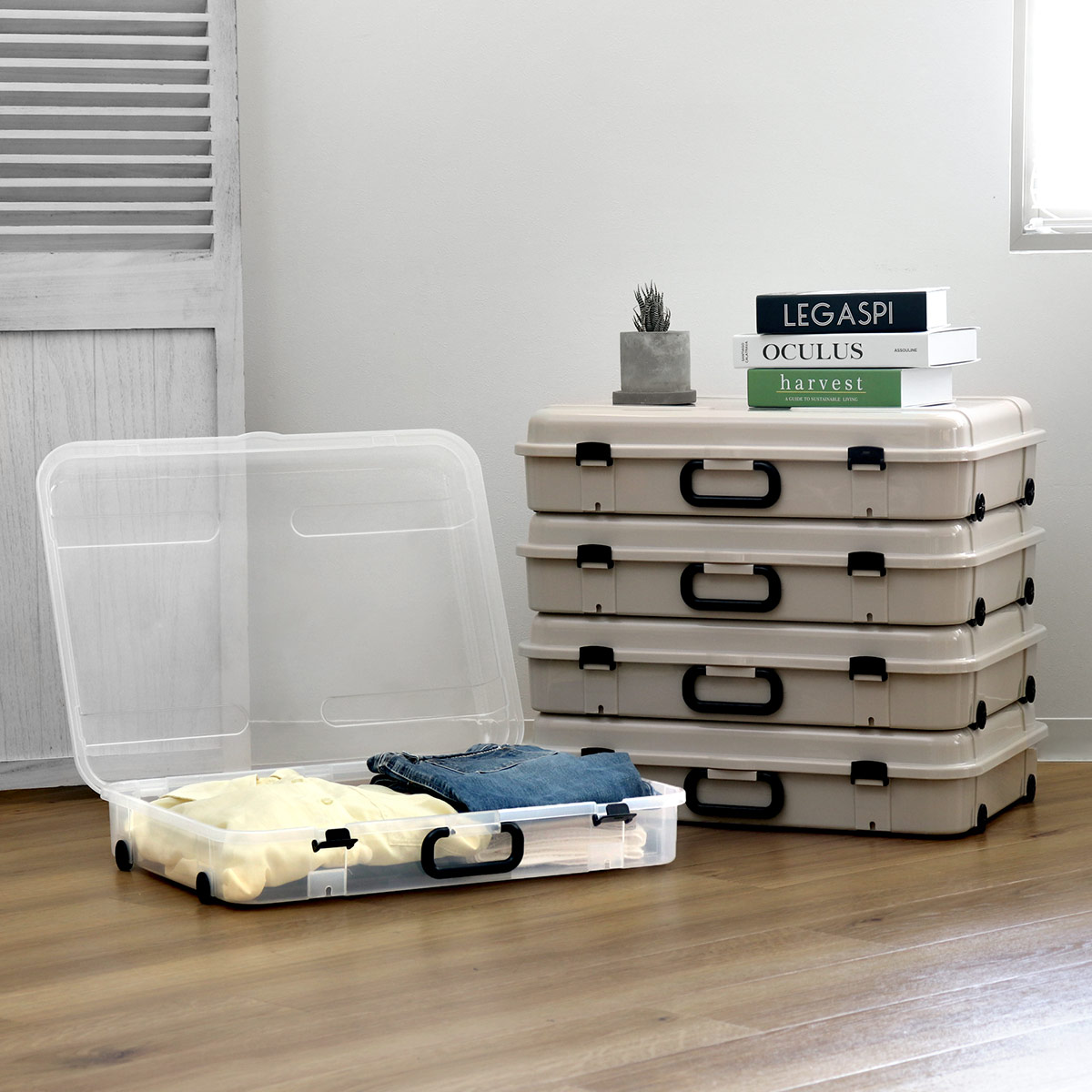 平和工業 収納ケース 約 幅60×奥行45×高さ14cm クローズケース