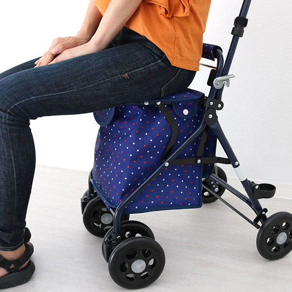 マキテック シルバーカー 楽々スリムバスケット 軽量 コンパクト