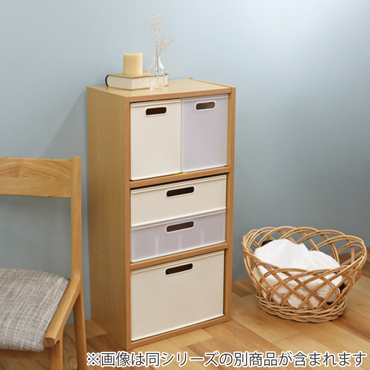 収納 収納ボックス キューBOX ワイド浅型 収納ケース 幅39×奥行26×高さ