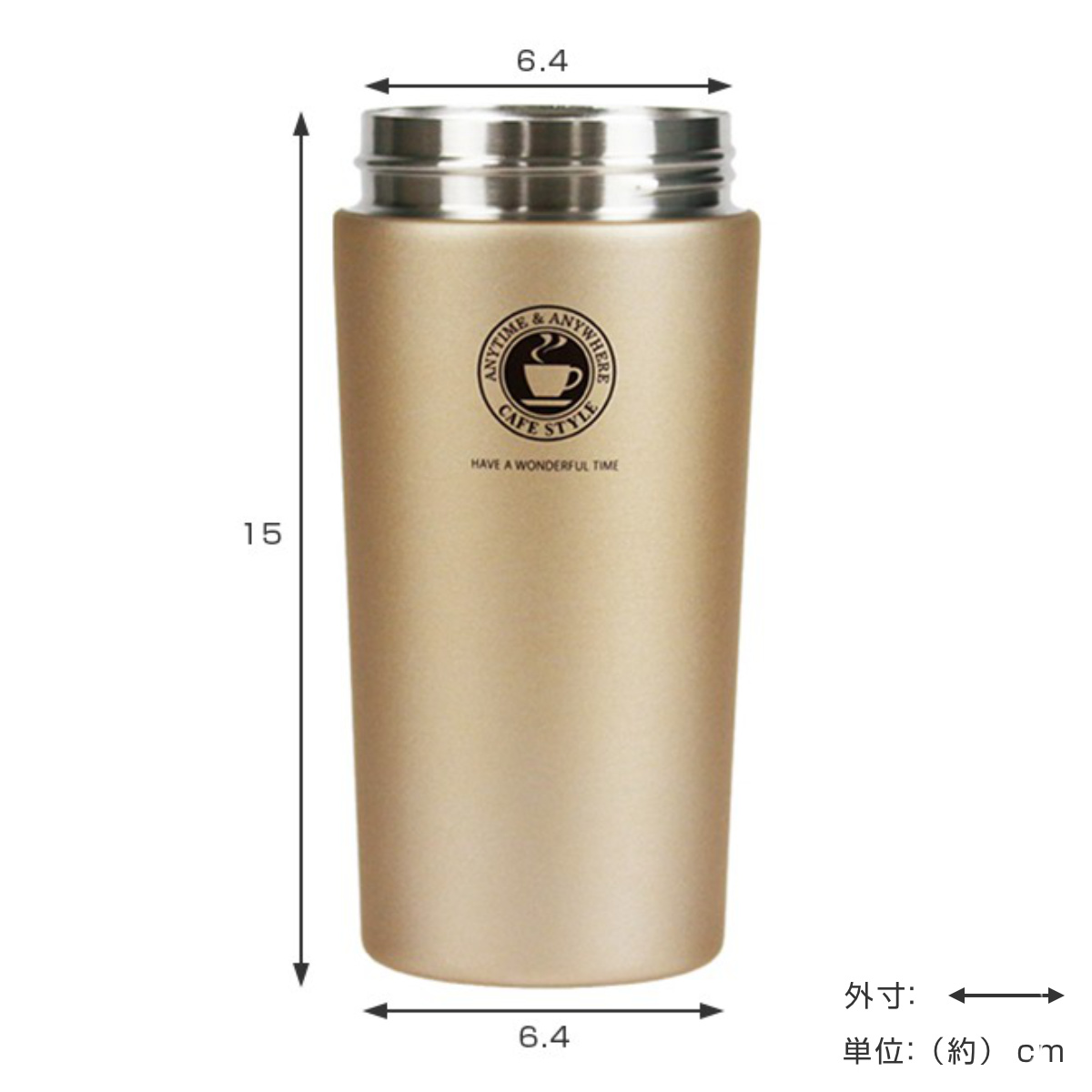 アスベル（ASVEL） 水筒 370ml ステンレス ワンタッチ 真空断熱携帯