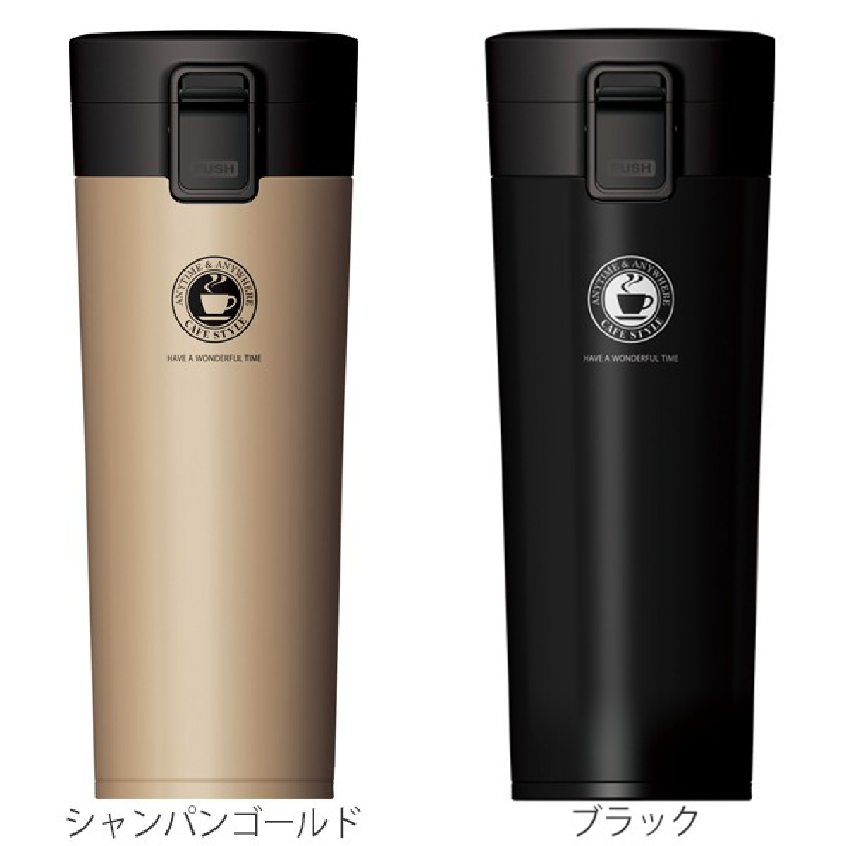 アスベル（ASVEL） 水筒 480ml ステンレス ワンタッチ 真空断熱携帯