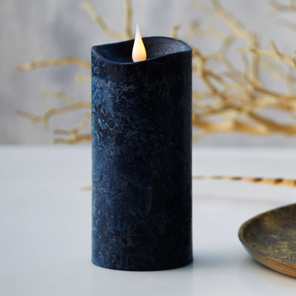 カメヤマキャンドル LEDキャンドル エンキンドルラスティクピラー M