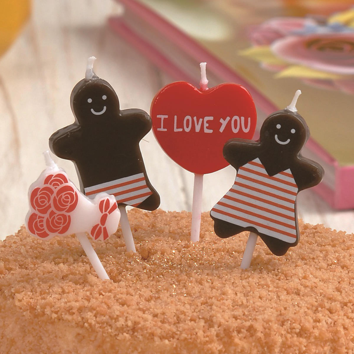 キャンドル ろうそく パーティーキャンドル アイラブユーキャンドル