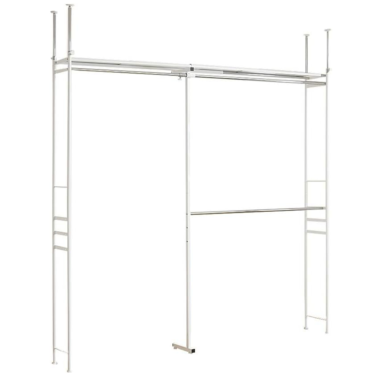 突っ張り ハンガーラック ハイタイプ スーパーワイド 幅140〜250cm