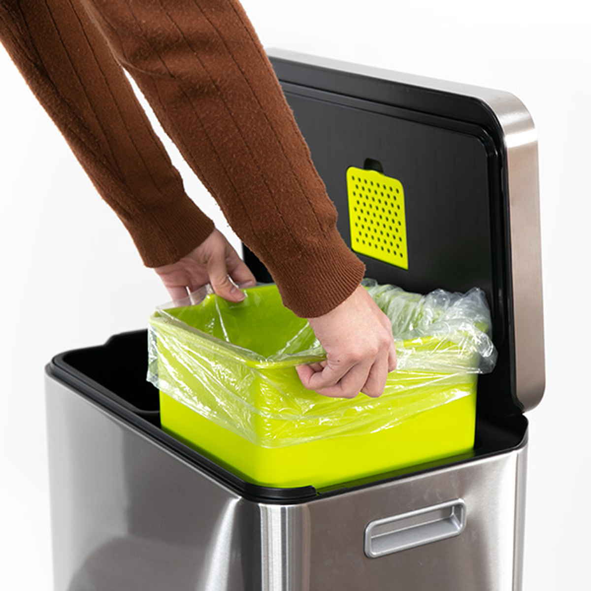 EKOペダル式ダストボックス EKO（イーケーオー） ゴミ箱 40L 分別 20L+20L Xキューブステップビン