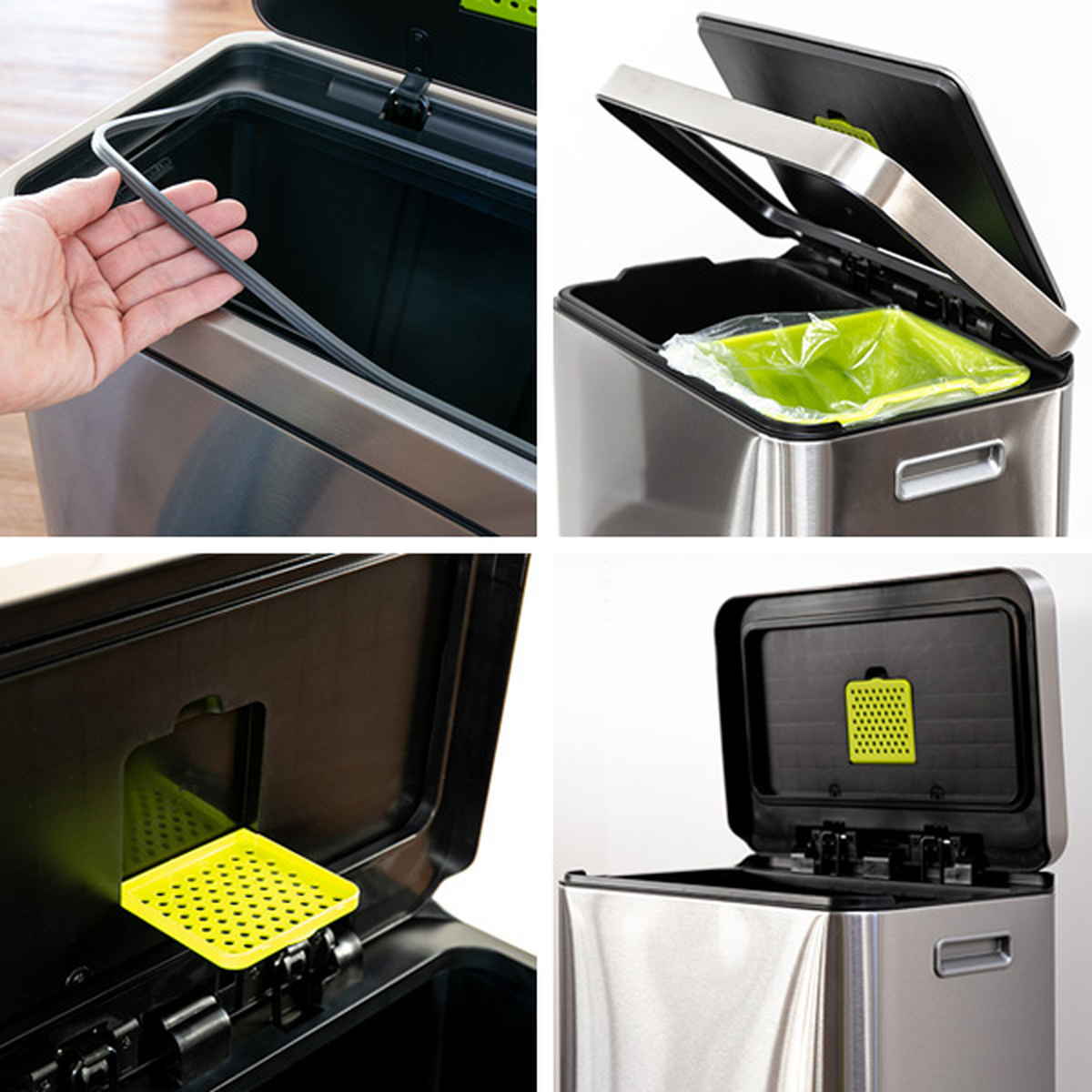 EKO（イーケーオー） ゴミ箱 40L 分別 20L+20L Xキューブステップビン