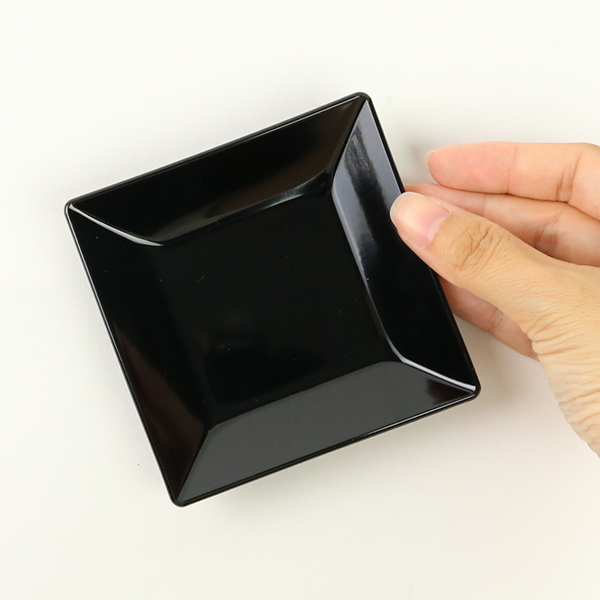 宮本産業 角皿 10cm クリーンコート加工 食器 山中塗 日本製 （ 食洗機