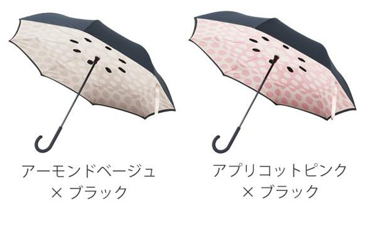傘 晴雨兼用 逆さに開く2重傘 circus Dot サーカス 長傘 二重傘