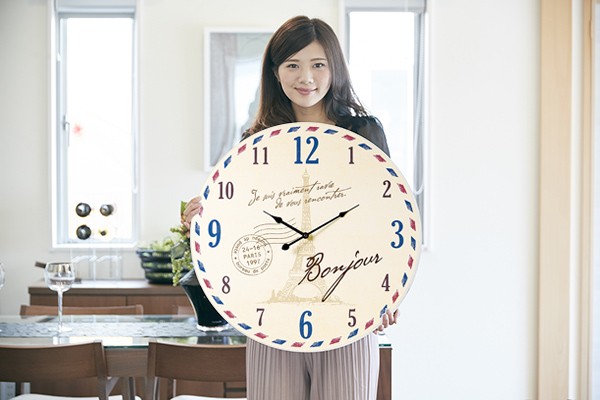 アンファンス 掛け時計 大型 60cm パリ Town series モチーフ