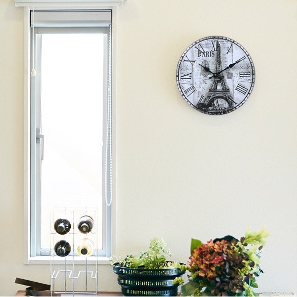 掛け時計 33cm カフェタイム 3 モチーフクロック Cafe Time